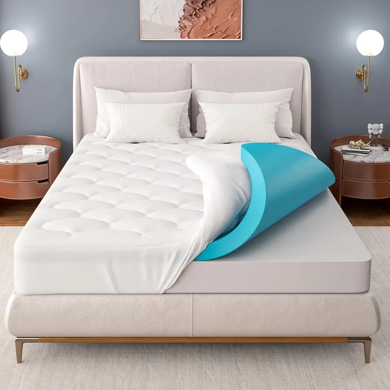 OhGeni Cooling Dual Layer Queen Mattress Topper