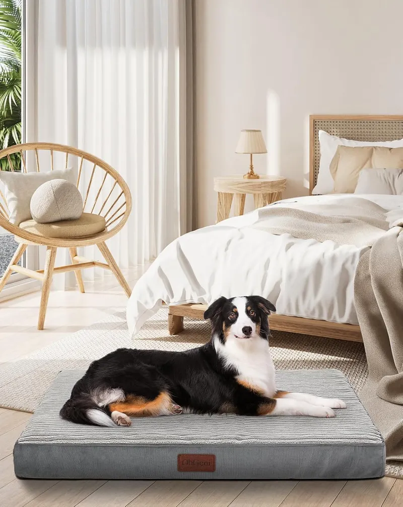 OhGeni Orthopedic Waterproof & Machine Washable Dog Bed