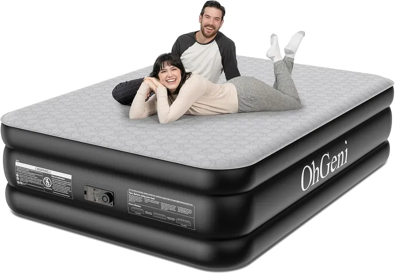 OhGeni Queen Air Mattress with Built-in Pump