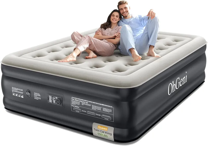 OhGeni Queen Air Mattress with Built in Pump