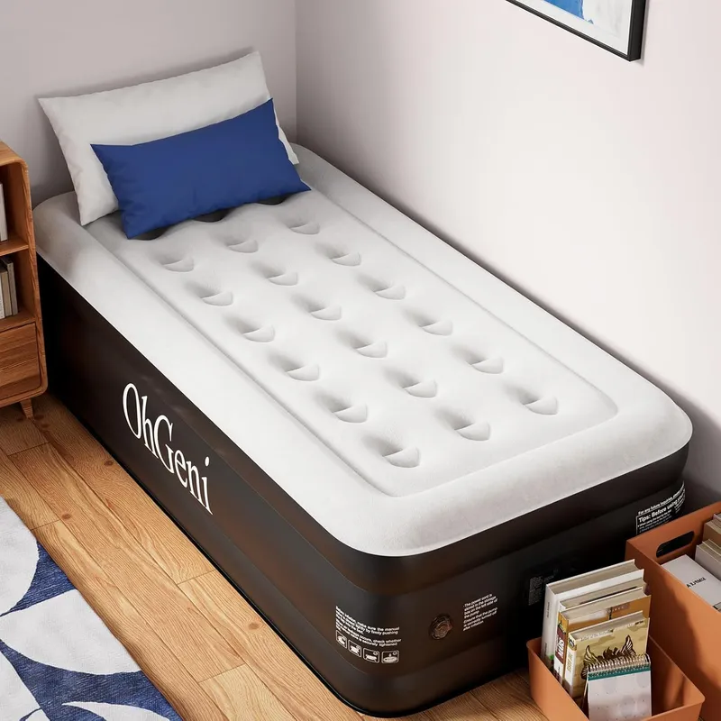 OhGeni Twin Air Mattress with Built in Pump